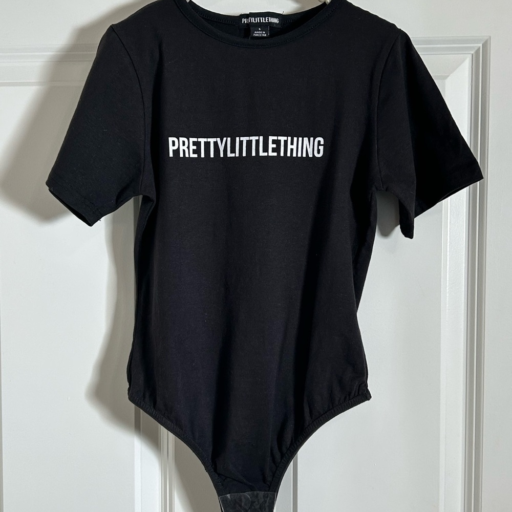 PrettyLittleThing Black Kids Bodysuit